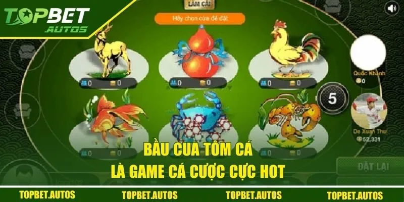 Bầu Cua Tôm Cá - Tham Gia Giải Trí Kiếm Tiền Dễ Dàng 1 Bầu Cua Tôm Cá là game cá cược cực hot